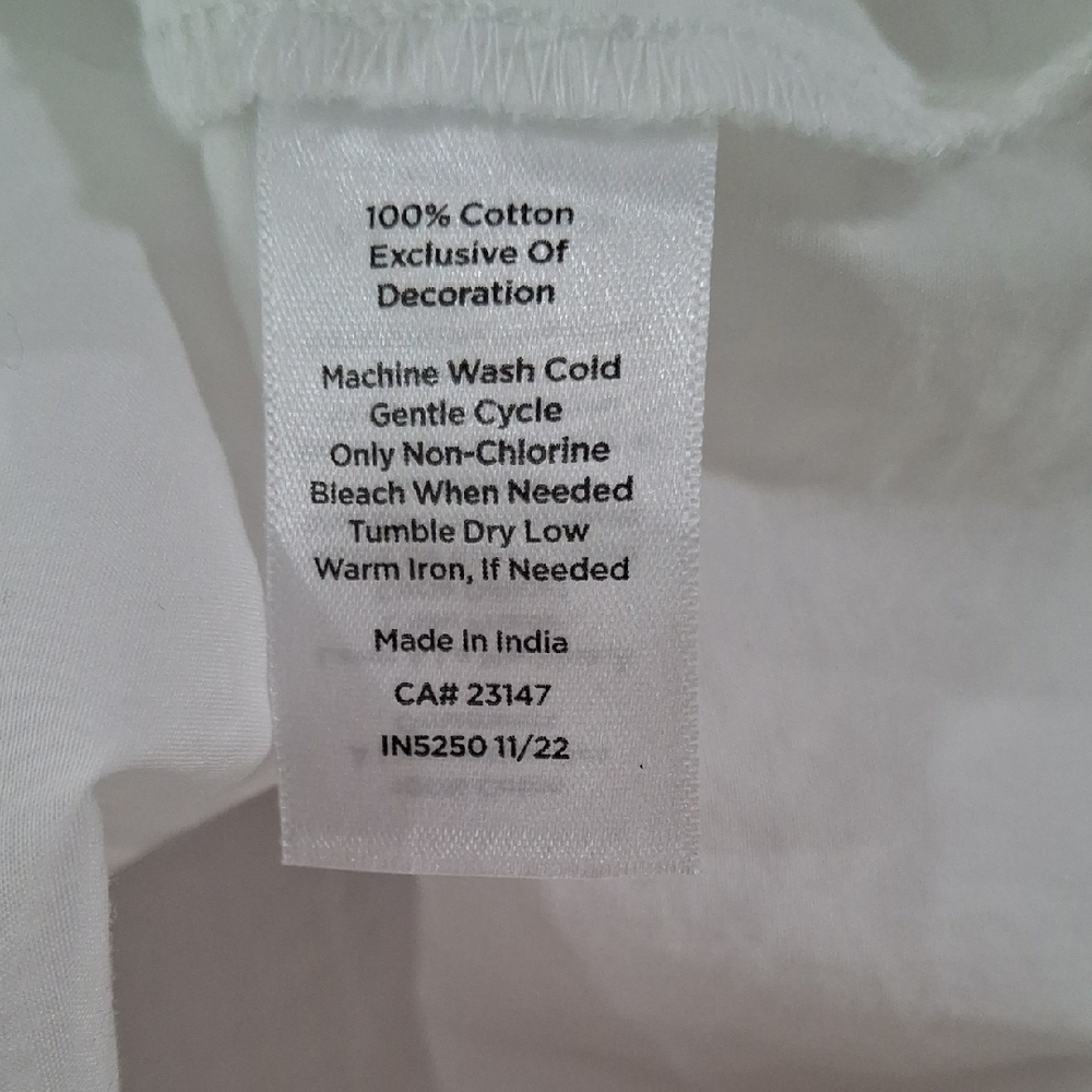 Talbots White Top with Colorful Butterfly Print Size L - Picture 11 of 11